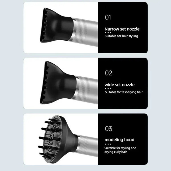 Профессиональный ионный фен Hairdryer с функцией самоочистки и холодным воздухом, 1000 Вт