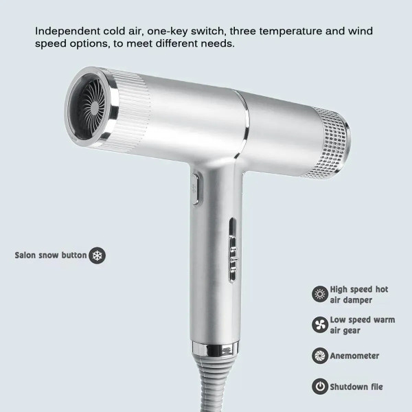 Профессиональный ионный фен Hairdryer с функцией самоочистки и холодным воздухом, 1000 Вт