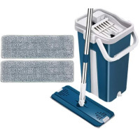 Комплект для уборки швабра лентяйка MOP 502 с автоматическим отжимом и со складной ручкой и ведро 8 л