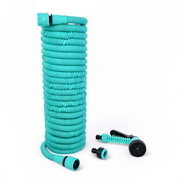 Поливочный шланг EXPANDABLE GARDEN HOSE K-100FT 30 м с пульверизатором и переходником