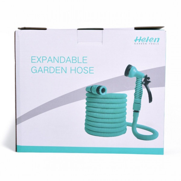 Поливочный шланг EXPANDABLE GARDEN HOSE K-100FT 30 м с пульверизатором и переходником