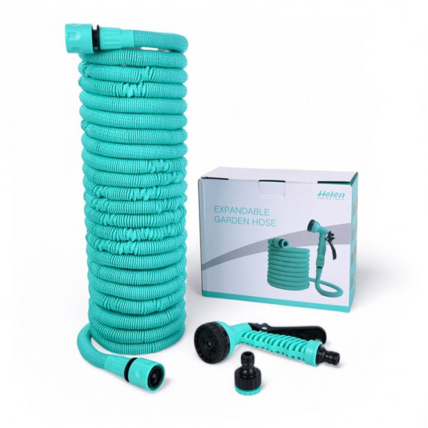 Поливочный шланг EXPANDABLE GARDEN HOSE K-100FT 30 м с пульверизатором и переходником