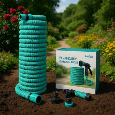 Поливочный шланг EXPANDABLE GARDEN HOSE K-75FT 22.5 м с пульверизатором и переходником