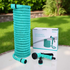 Поливочный шланг EXPANDABLE GARDEN HOSE K-100FT 30 м с пульверизатором и переходником