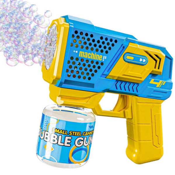 Пистолет-генератор мыльных пузырей Bubble Gun P162 с подсветкой и музыкой, автоматический пуск