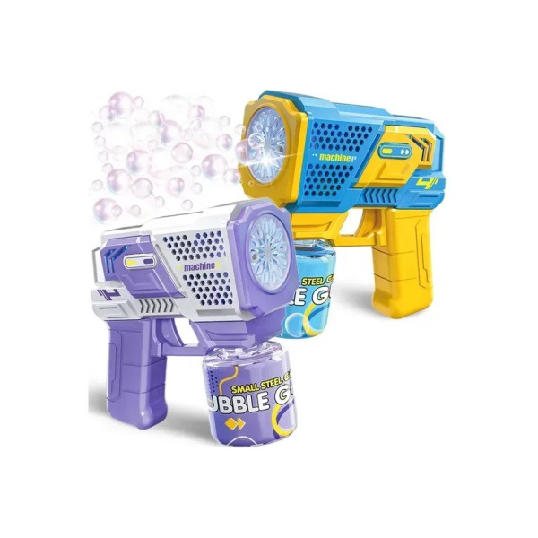 Пистолет-генератор мыльных пузырей Bubble Gun P162 с подсветкой и музыкой, автоматический пуск