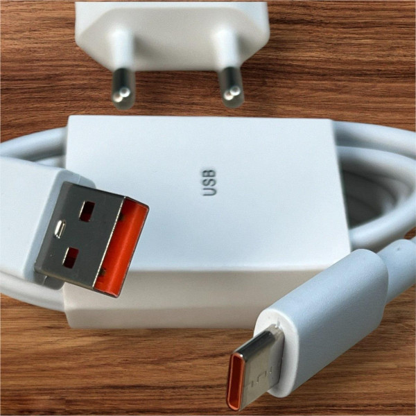 Адаптер USB с кабелем USB-C 200W  зарядка для всех устройств
