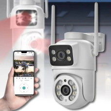 Поворотная Wi-Fi камера на 2 линзы 2×3 МП Q13 с ночным видением до 40 м