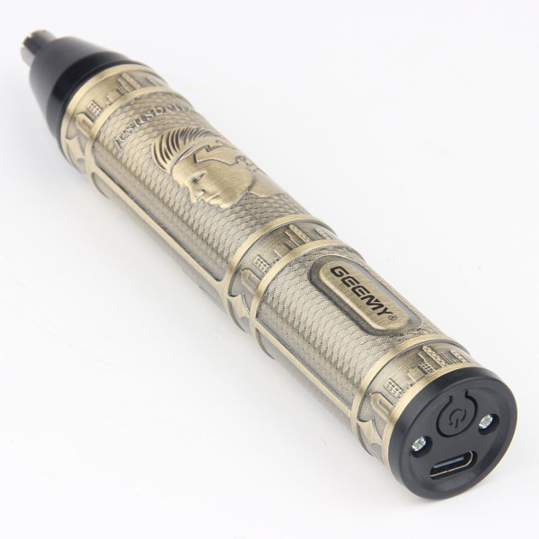 Машинка для стрижки 3 в 1 GM 8045 для бороды, волос, носа и ушей, USB, мужской триммер с насадками