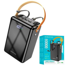 Павербанк BOROFONE BJ32 80000mAh 22.5W Power Bank с быстрой зарядкой Quick Charge 3.0 и 5 портами
