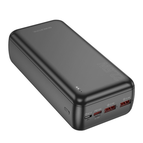 Power Bank BOROFONE BJ38B 30000mAh повербанк с быстрой зарядкой, 2 USB порта, мощное мобильное зарядное устрой