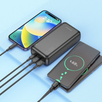 Power Bank BOROFONE BJ38B 30000mAh повербанк с быстрой зарядкой, 2 USB порта, мощное мобильное зарядное устрой