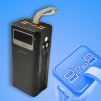 Портативный повербанк BOROFONE 40000mAh Power Bank DBT-35A с быстрой зарядкой, 4 USB, Type-C, Lightning, LED