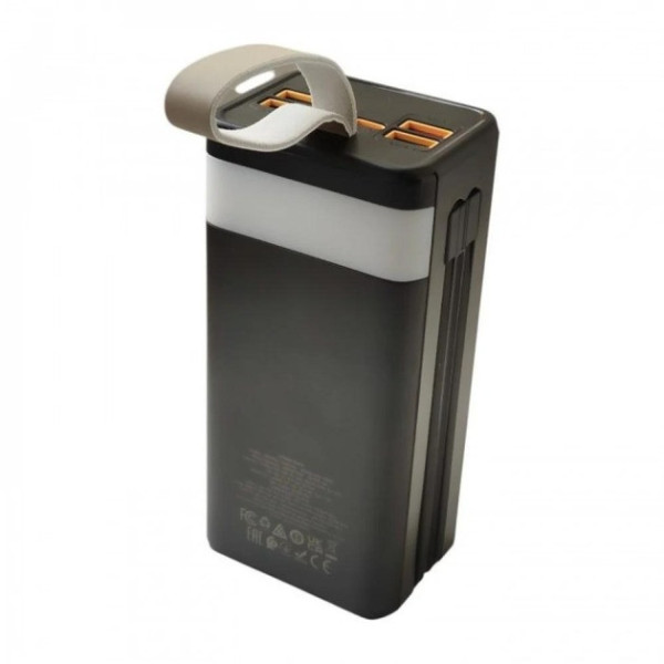 Портативный повербанк BOROFONE 40000mAh Power Bank DBT-35A с быстрой зарядкой, 4 USB, Type-C, Lightning, LED