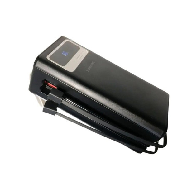 Портативный повербанк BOROFONE 40000mAh Power Bank DBT-35A с быстрой зарядкой, 4 USB, Type-C, Lightning, LED