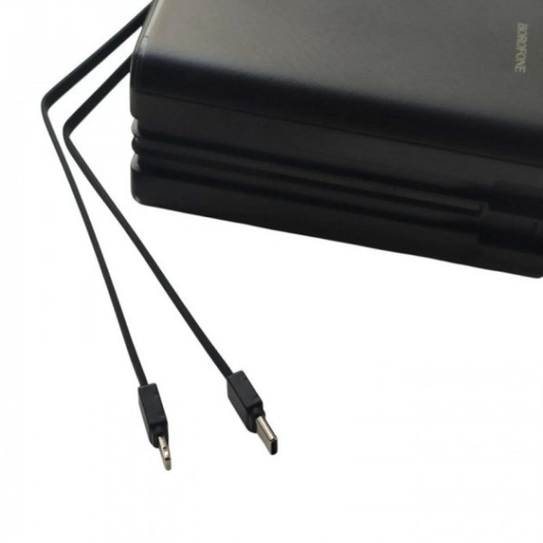 Портативный повербанк BOROFONE 40000mAh Power Bank DBT-35A с быстрой зарядкой, 4 USB, Type-C, Lightning, LED
