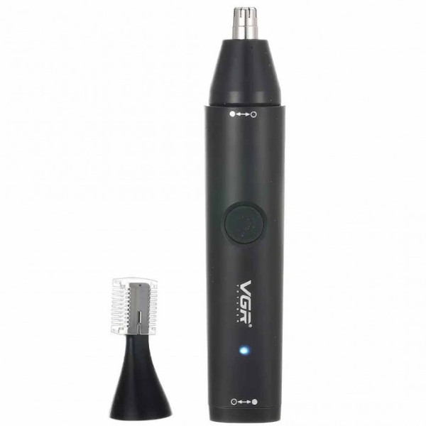 Триммер VGR V-613 2 в 1 для носа, ушей и окантовки с USB-зарядкой, влагозащитой и насадкой для бритья
