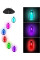 Подвесная садовая лампа Музыка ветра на солнечной батарее 6 LED фонариков Разноцветный свет