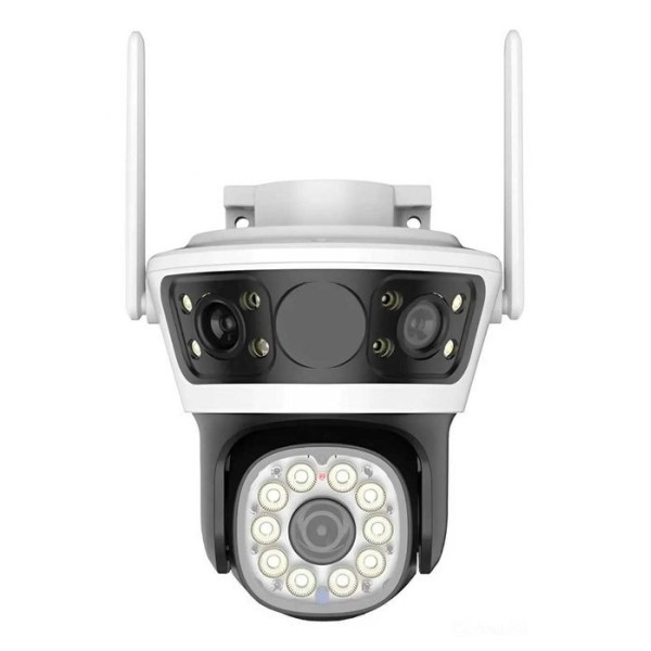 Камера видеонаблюдения 3 линзы Q70 2+2+2 Мп 4G Wi-Fi LAN с ночным видением и датчиком движения