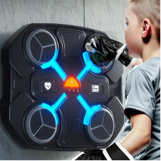 Тренажер боксерский музыкальный с Bluetooth и RGB-подсветкой 32х27 см Черный