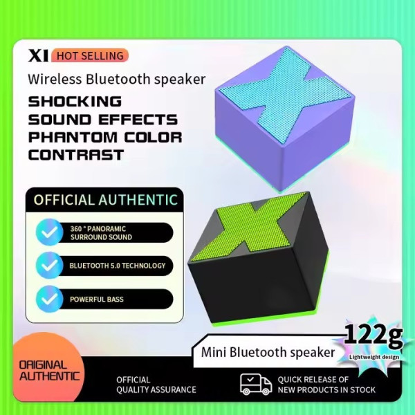 Беспроводная колонка X1 Bluetooth компактная портативная с чистым звуком и басами