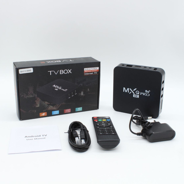 Смарт-ТВ приставка Android TV Box MXQ 4K Pro 5G  4/64 ГБ, Wi-Fi, 4K, пульт в комплекте