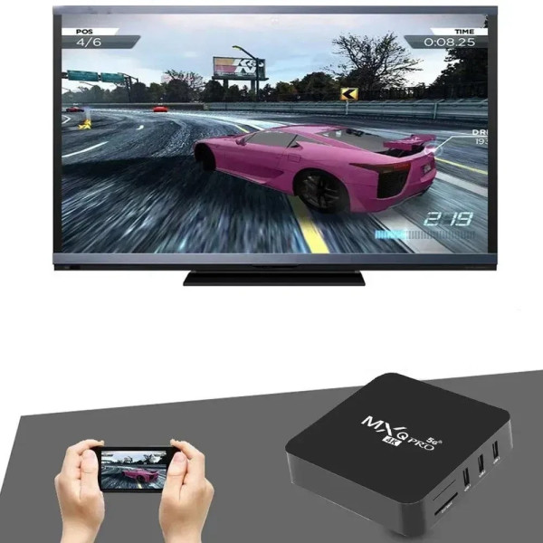 Смарт-ТВ приставка Android TV Box MXQ 4K Pro 5G  4/64 ГБ, Wi-Fi, 4K, пульт в комплекте