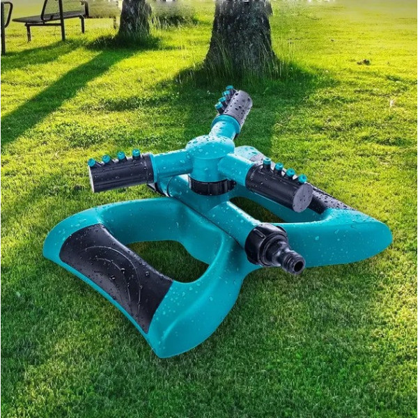 Умная система полива Lawn Sprinkler 360° автоматический разбрызгиватель для газона с регулировкой форсунок
