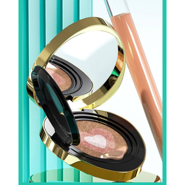 Трехцветный тональный кушон Drawshe Emerald Crystal Glow с увлажнением и сменным блоком, 24 г