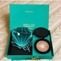 Трехцветный тональный кушон Drawshe Emerald Crystal Glow с увлажнением и сменным блоком, 24 г