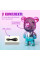 Детский мини-вентилятор в форме медведя USB на аккумуляторе, портативный бесшумный ручной вентилятор 2в1