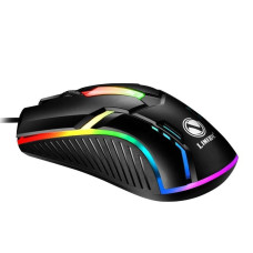 Игровая проводная мышка X3 с LED-подсветкой, 1200 DPI, USB, черная
