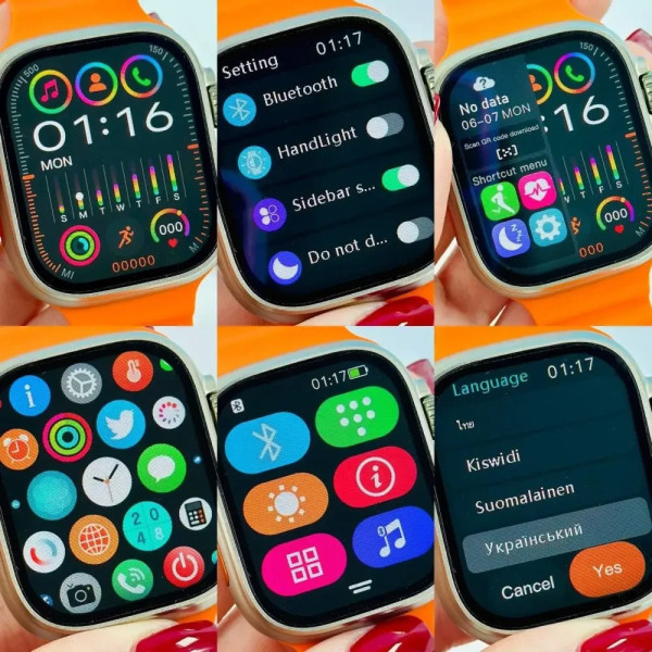 Смарт-часы BK9 ULTRA 2 49 мм: AMOLED-экран, Bluetooth звонки, фитнес-функции, титановый корпус