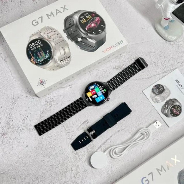 Смарт-часы G7 MAX: умные часы с беспроводной зарядкой, Bluetooth, IP65, сенсорный экран, для Android и iOS