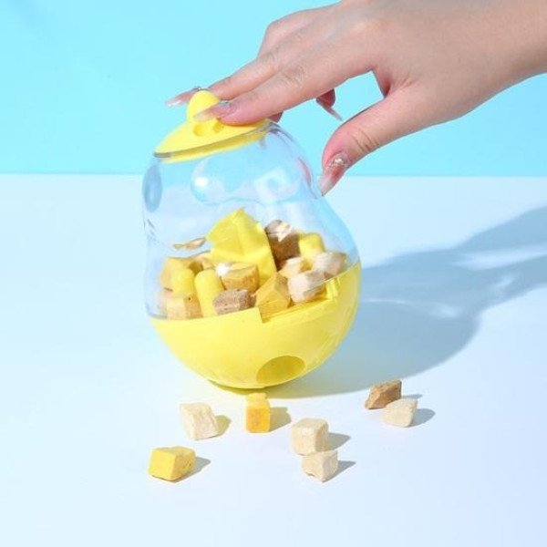 Интерактивная игрушка-кормушка для собак и кошек, оранжевая, 14×10 см умная игрушка для кормления животных