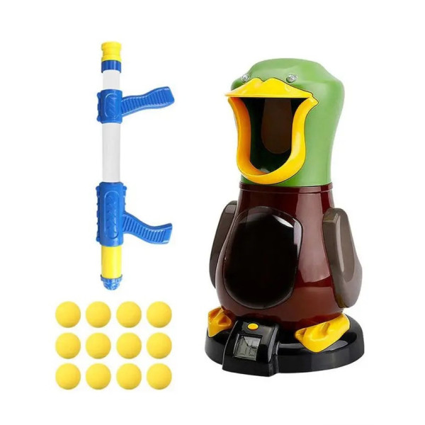 Игровой набор Стрельба по уткам Duck Shooting 200-1A / + 12 шариков, интерактивная мишень, счётчик по
