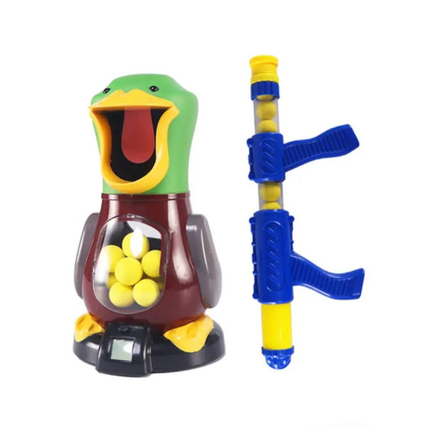 Игровой набор Стрельба по уткам Duck Shooting 200-1A / + 12 шариков, интерактивная мишень, счётчик по