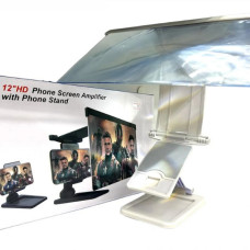 3D Увеличитель экрана телефона F12 12" с подставкой |Screen Magnifier ART-5071 для смартфонов