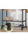 Телескопическая стойка-вешалка для одежды с колесиками и двумя полками, 8019-2F, нагрузка до 25 кг, 155×90×7