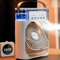 Портативный мини кондиционер-увлажнитель воздуха AIR COOLER FAN 4-в-1 с резервуаром 600 мл и подсветкой