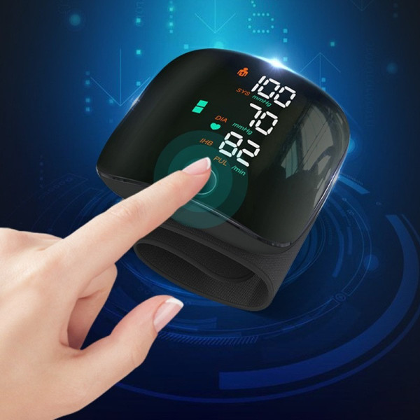 Автоматический тонометр IW49 на запястье с LED дисплеем, USB зарядкой и голосовым сопровождением