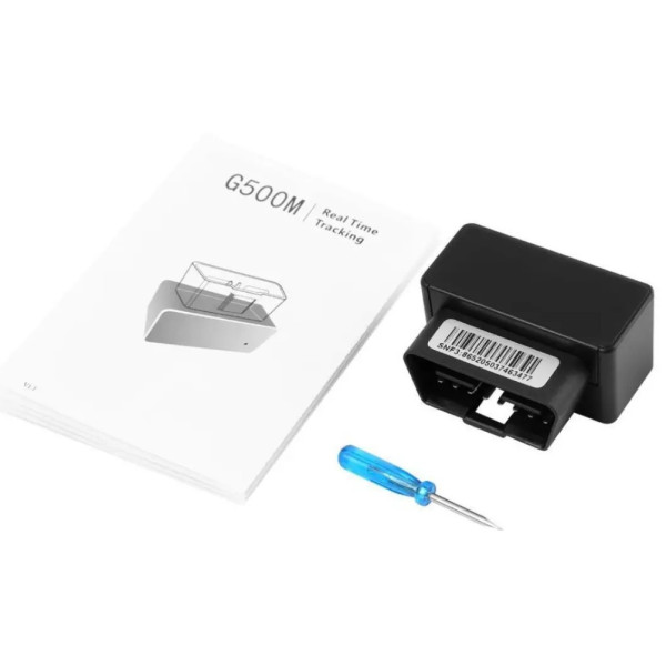GPS-трекер G500M в разъём OBD2  автомобильный маячок с отслеживанием по GSM GPRS, вибросигнализация