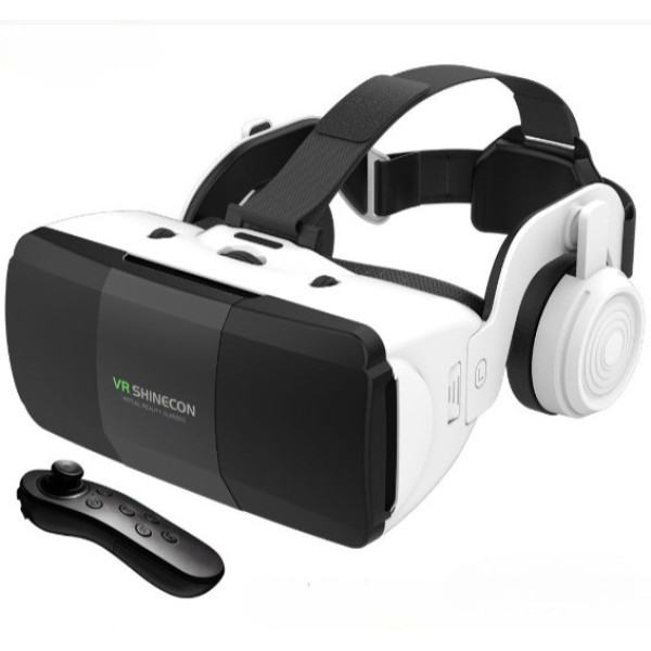 Очки виртуальной реальности Shinecon SC-G06ED+ Пульт Y1 с наушниками 3D VR-шлем для смартфонов 4.7–7",