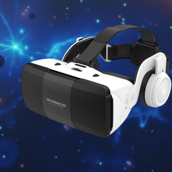 Очки виртуальной реальности Shinecon SC-G06ED+ Пульт Y1 с наушниками 3D VR-шлем для смартфонов 4.7–7",