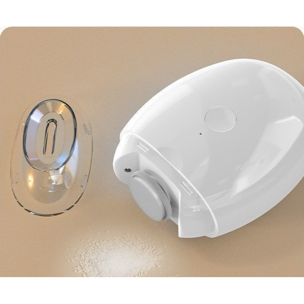 Портативная пилка для ногтей для детей с LED-подсветкой, 3 скорости, USB-зарядка, безопасная и бесшумная