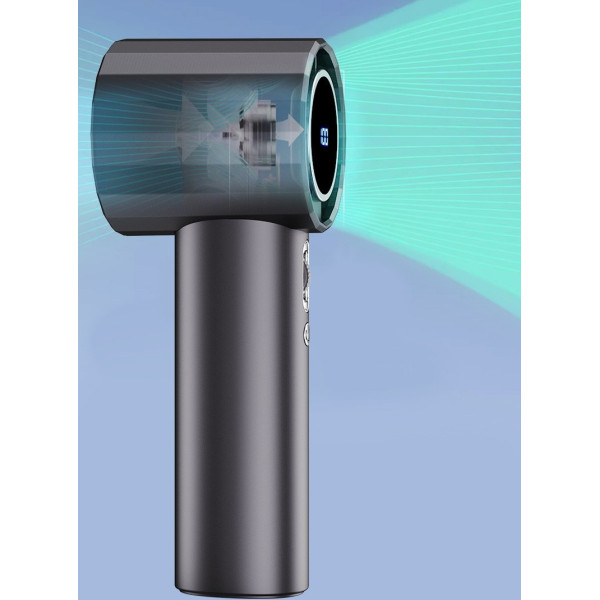 Портативный вентилятор R2 с LED-дисплеем USB 100 скоростей, аккумулятор 1800 мАч (GS5) мини-вентилятор