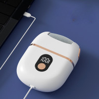 Электрическая пемза для ног, роликовая щётка для пяток и стоп, с LED-дисплеем и 3 режимами скорости