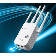 Wi-Fi репитер усилитель сигнала 2.4G, 300 Мбит/с, 4 антенны, ретранслятор, повторитель, режим AP, WPS, LAN
