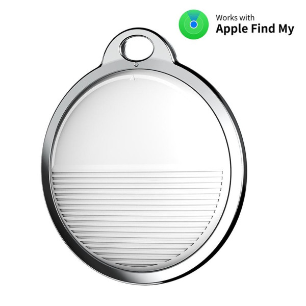 Умный Bluetooth трекер совместимый с Find My для поиска личных вещей белый/чёрный