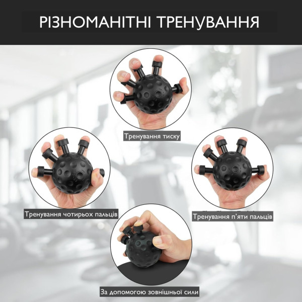 Эспандер костовый Zelart POWER WRIST для тренировки кистей и пальцев, 2 уровня нагрузки, силикон + металл